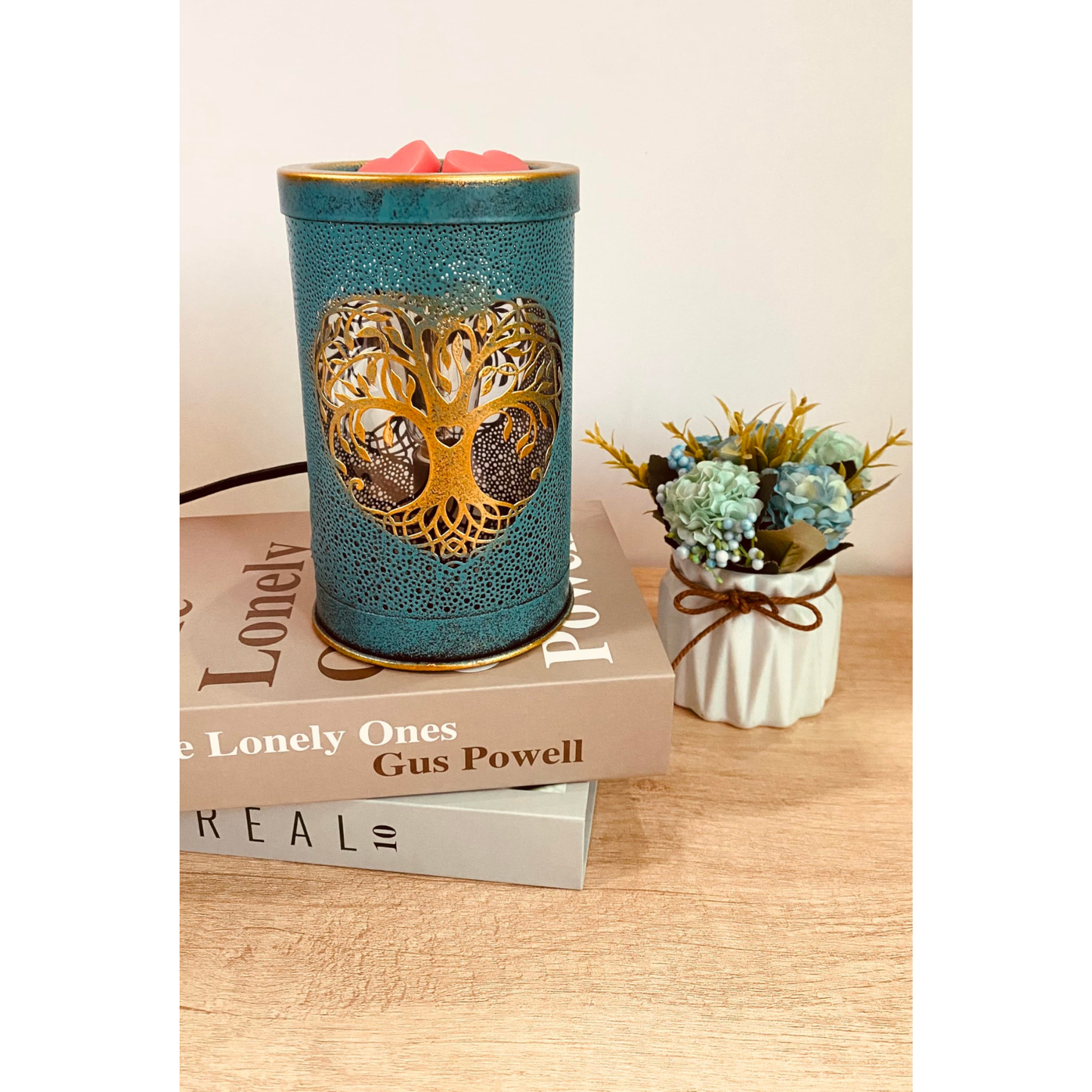 Tree of Life: Heart-Carved Iron Wax Burner