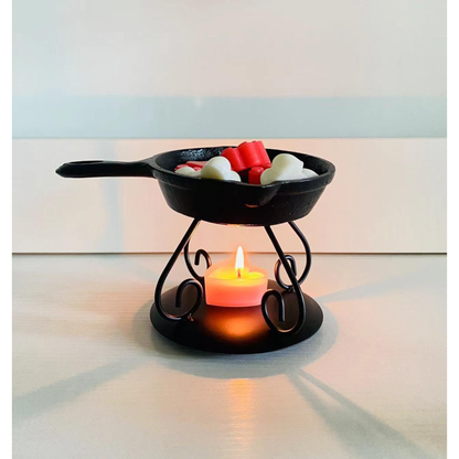 Rustic Cast Iron Skillet Fragrance Warmer