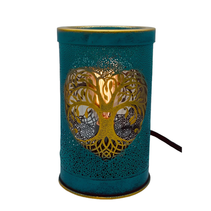 Tree of Life: Heart-Carved Iron Wax Burner