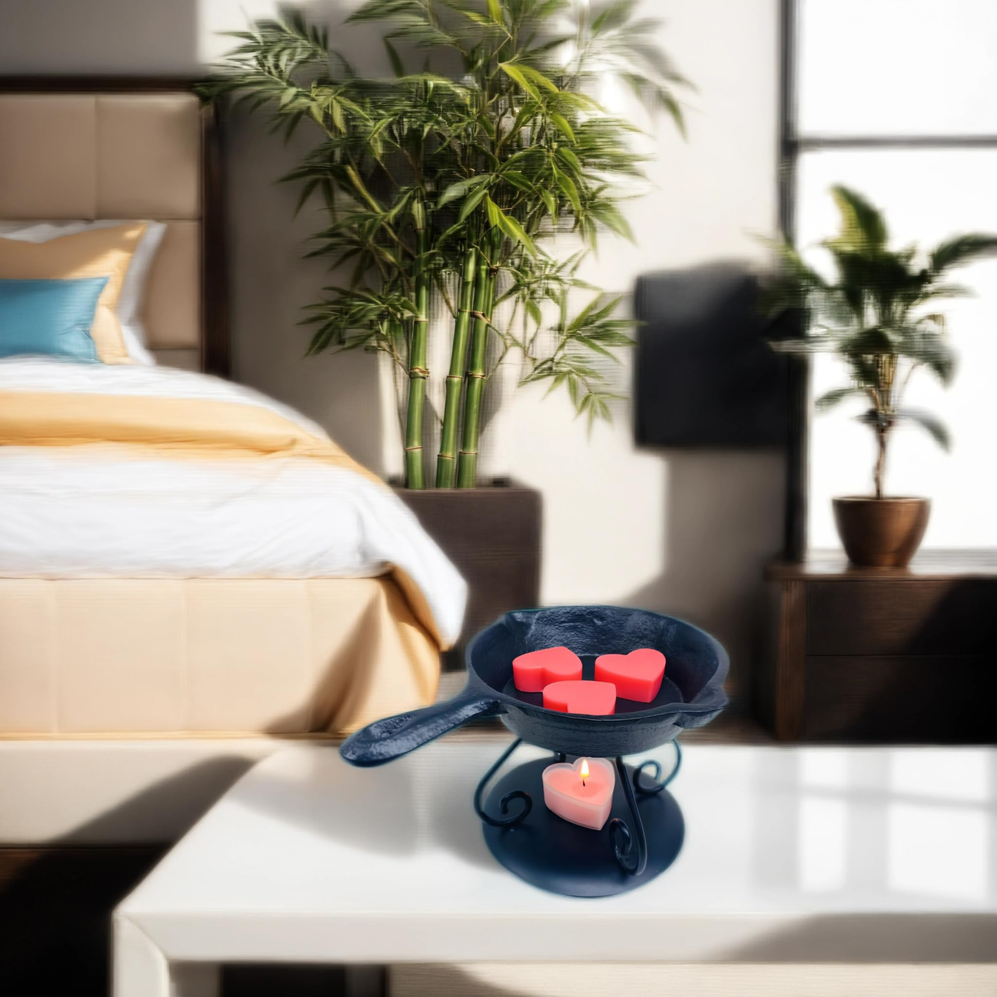 Rustic Cast Iron Skillet Fragrance Warmer