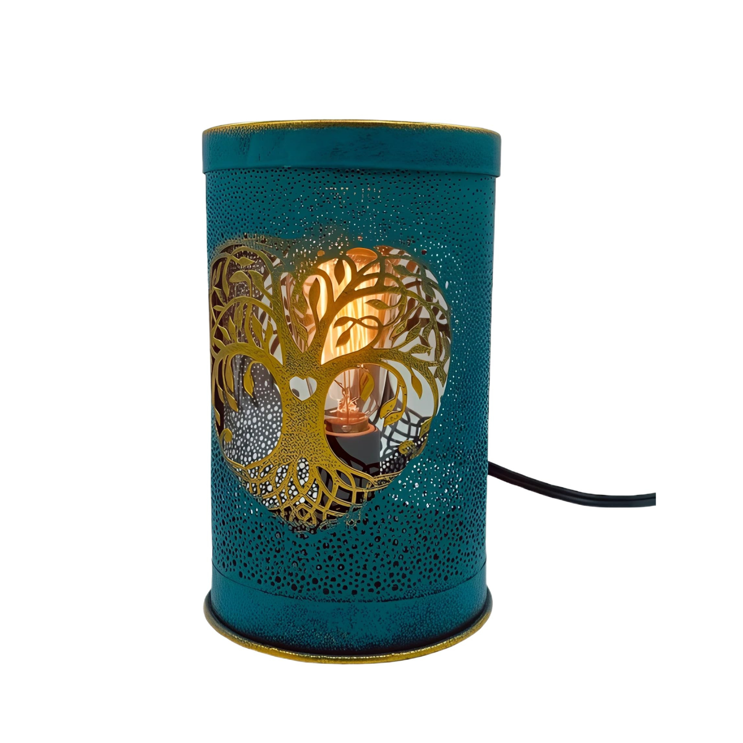 Tree of Life: Heart-Carved Iron Wax Burner