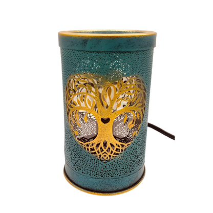 Tree of Life: Heart-Carved Iron Wax Burner