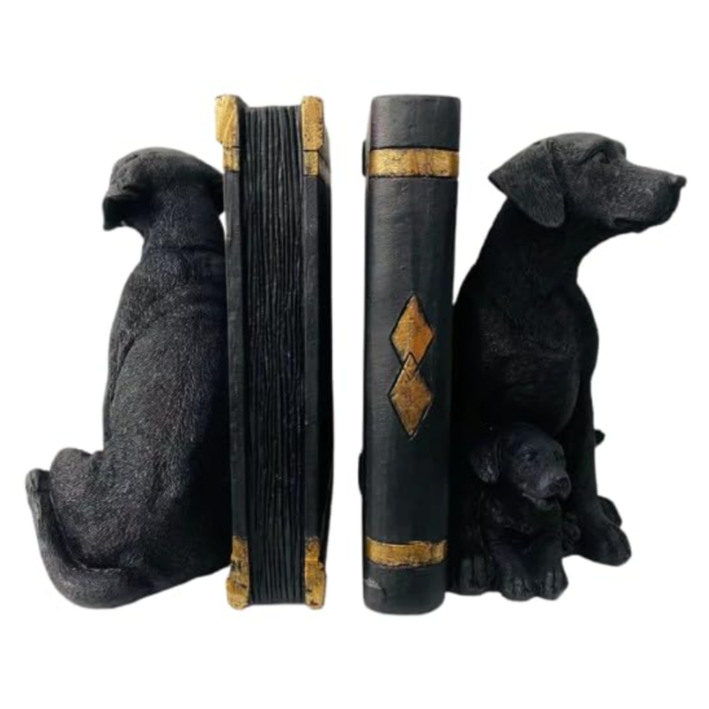 Mother's Hug" Labrador Resin Bookend Set