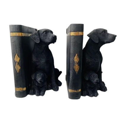 Mother's Hug" Labrador Resin Bookend Set