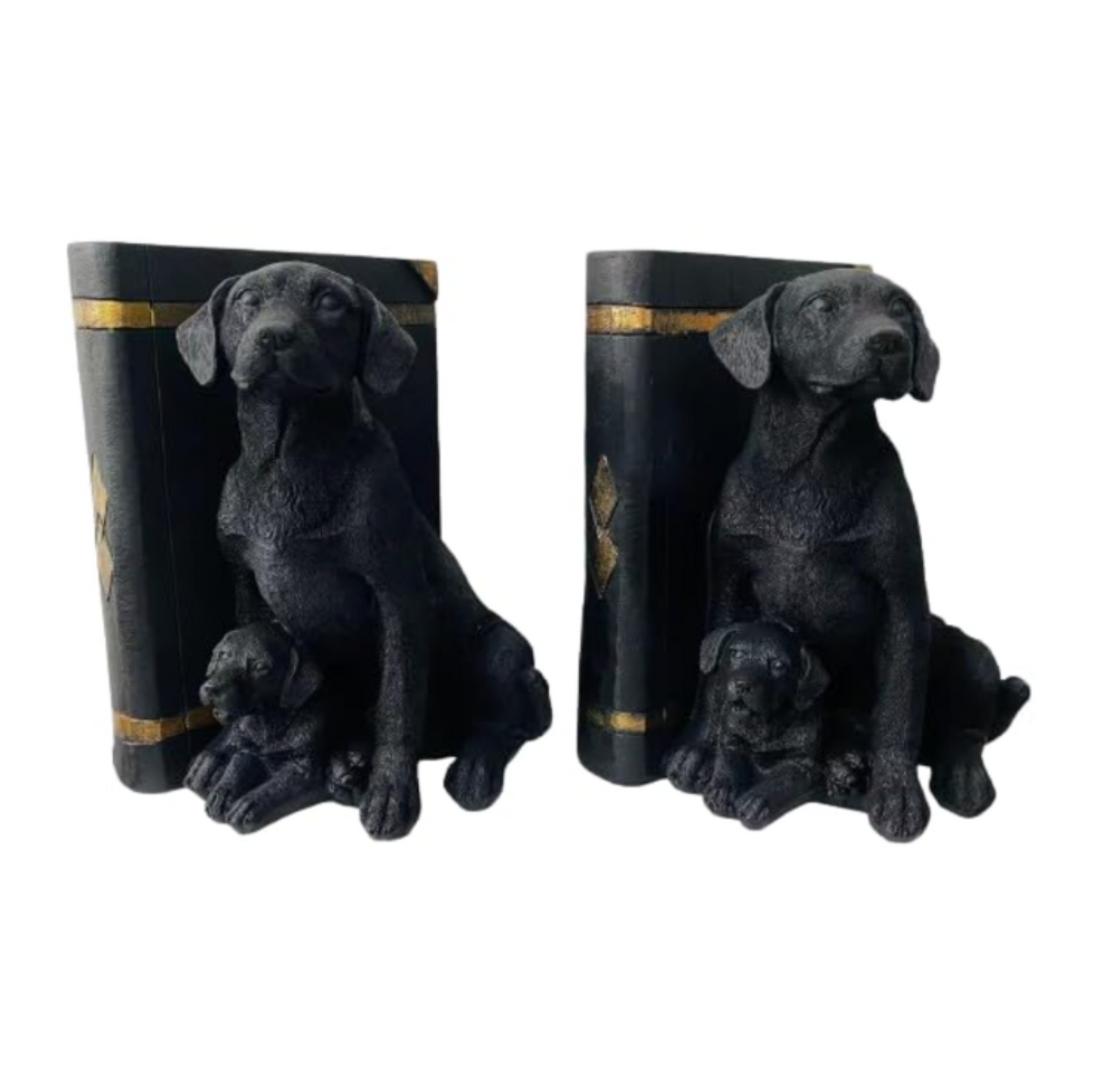 Mother's Hug" Labrador Resin Bookend Set
