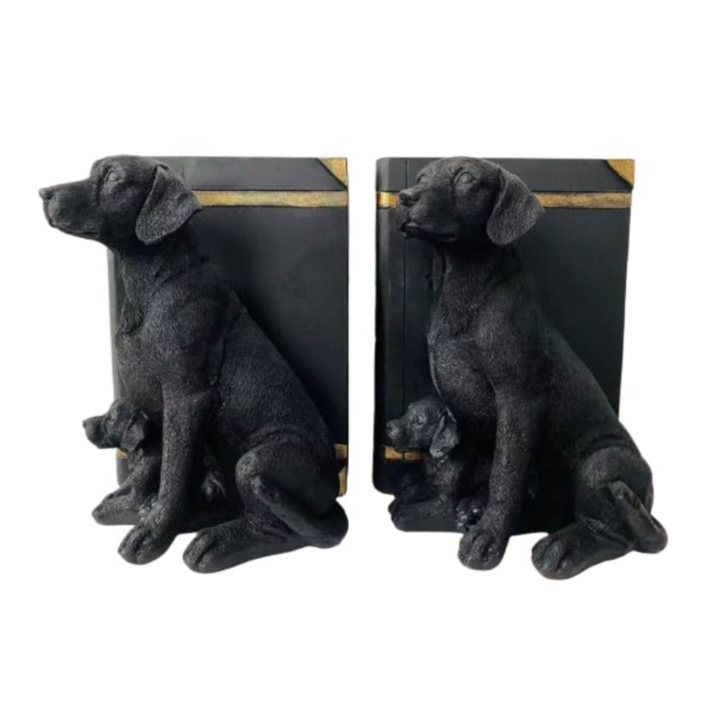 Mother's Hug" Labrador Resin Bookend Set