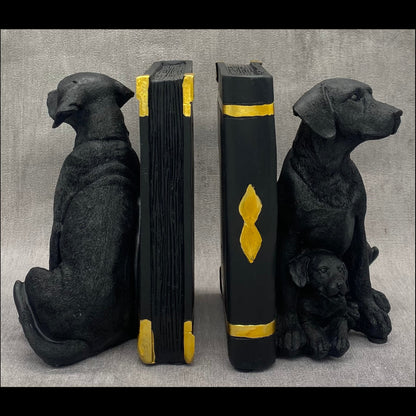 Mother's Hug" Labrador Resin Bookend Set