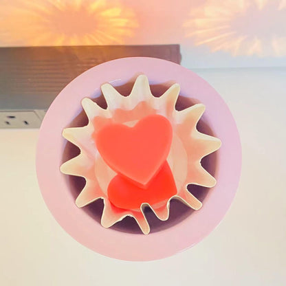 Pink Sunflower Metal Wall-Plug Fragrance Warmer