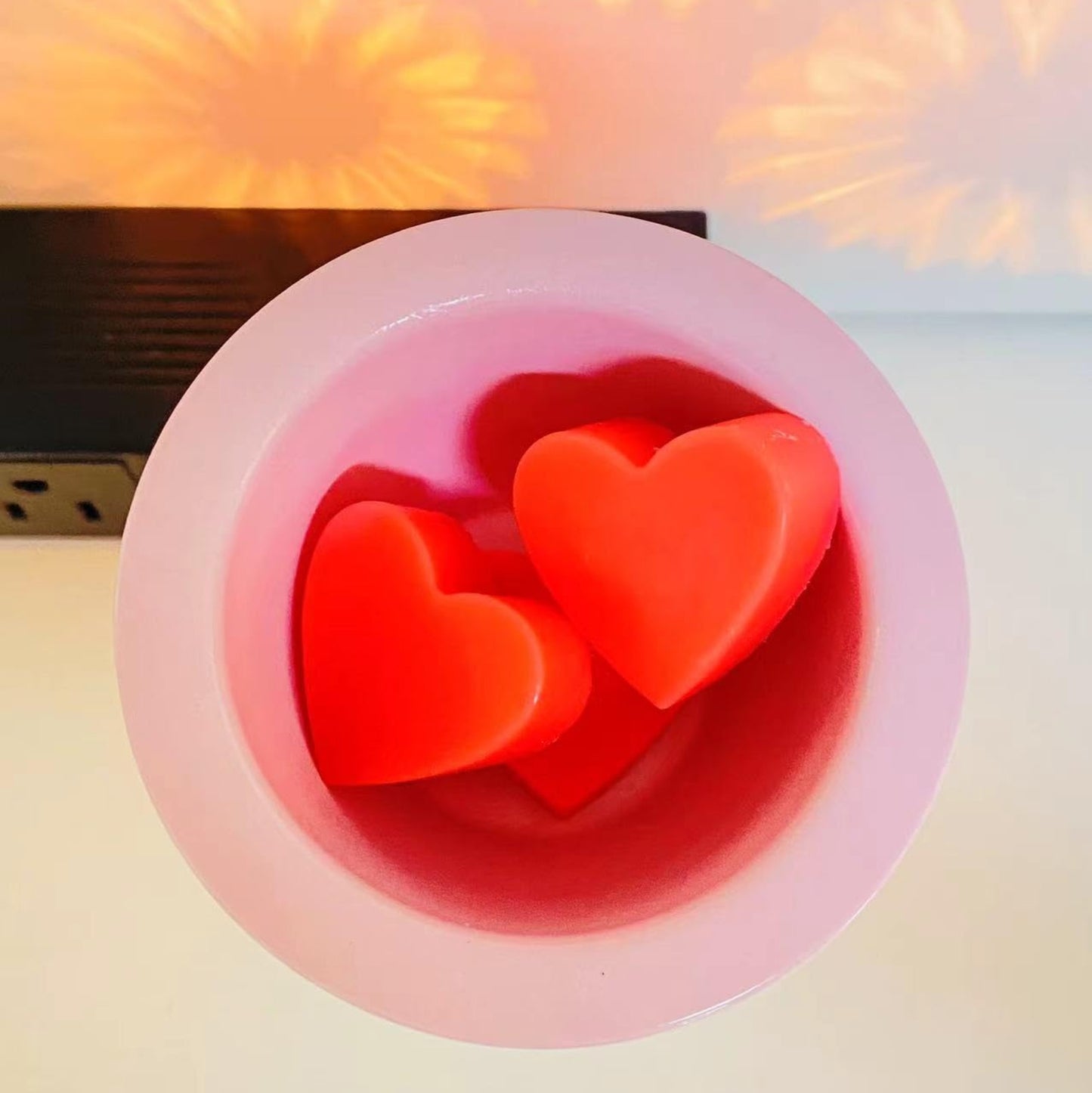 Pink Sunflower Metal Wall-Plug Fragrance Warmer