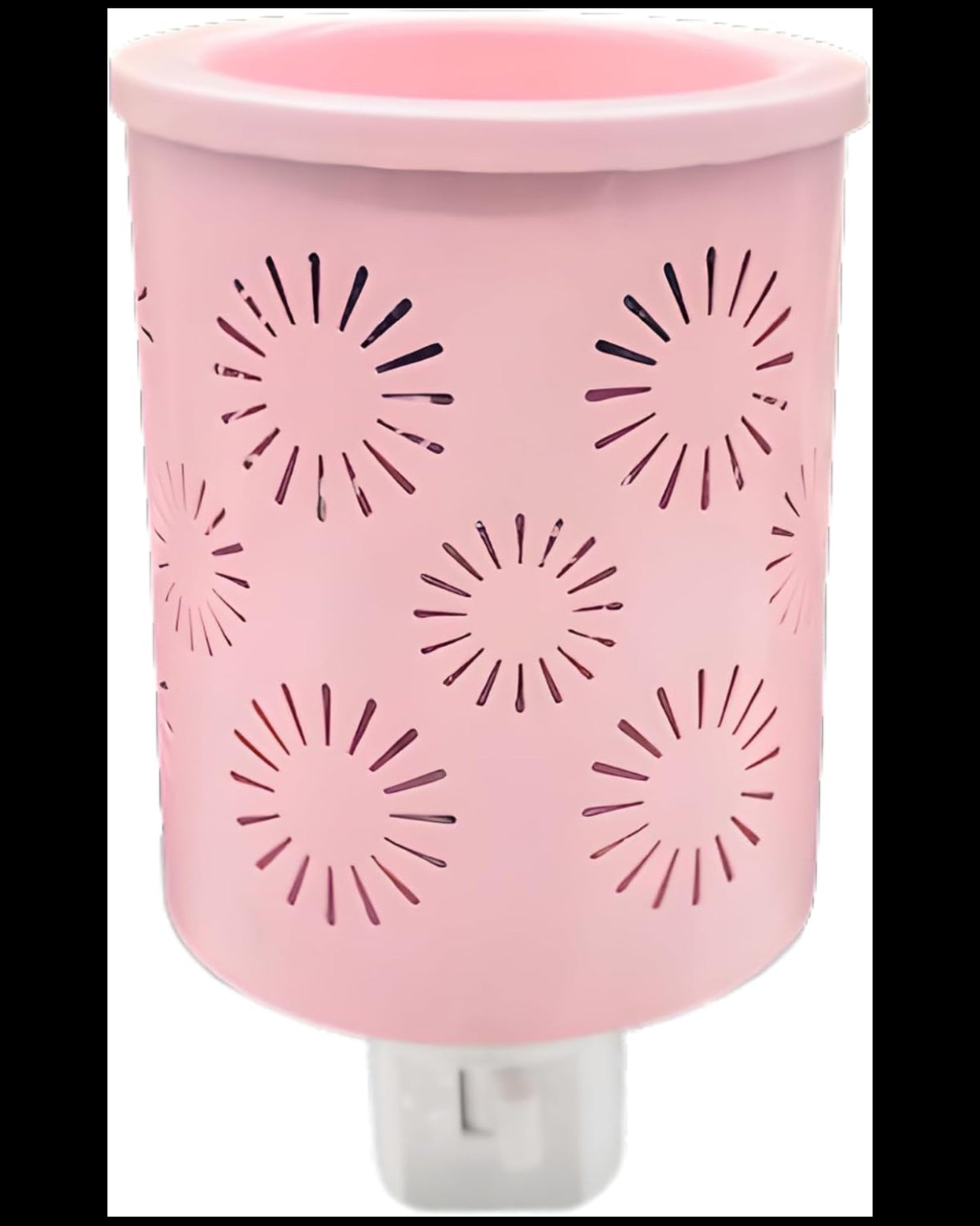 Pink Sunflower Metal Wall-Plug Fragrance Warmer