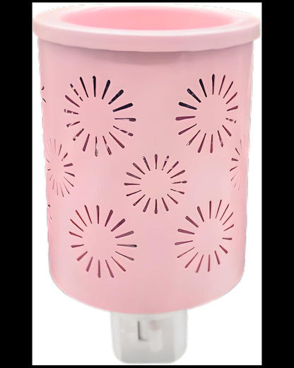 Pink Sunflower Metal Wall-Plug Fragrance Warmer